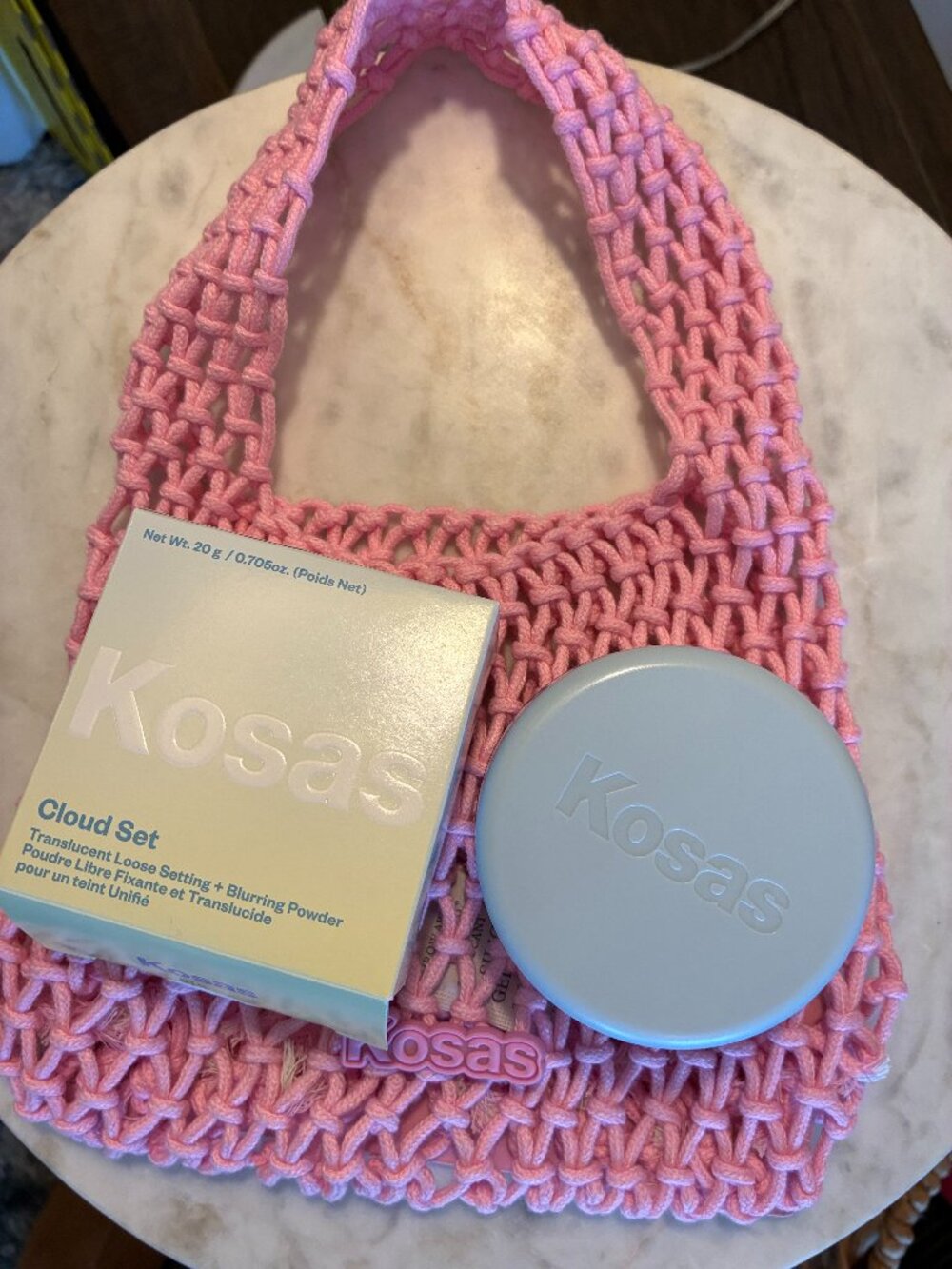 Kosas Cloud Set Translucent Candy Rose Ultra Transparent Powder w/ Bag NEW